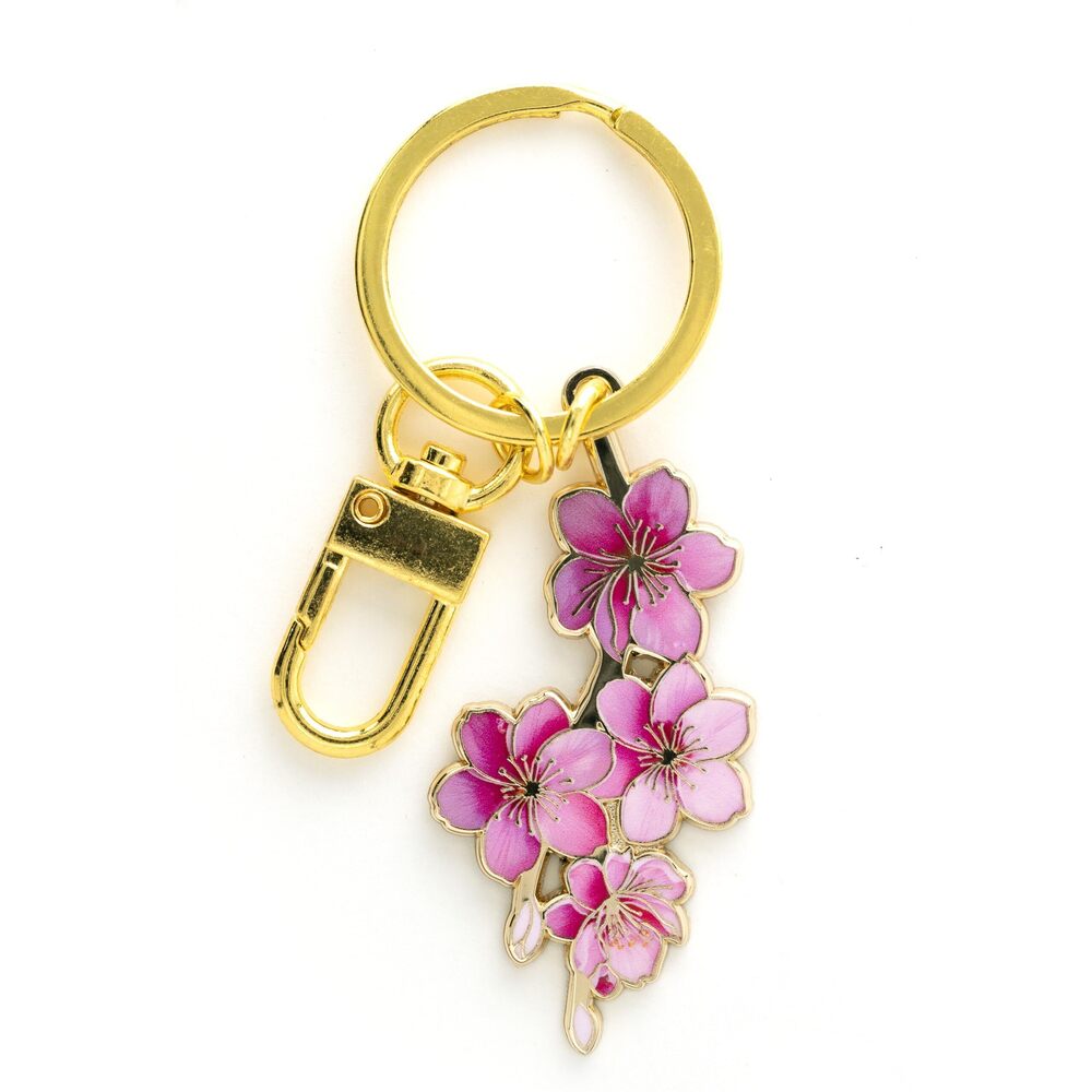 6014 Cute Cherry Blossom Keychain & Bag Charm - Aesthetic Cherry Blossom